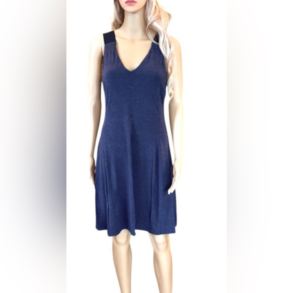 Athleta Blue Sleeveless Active Dress Small